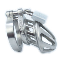 Load image into Gallery viewer, BON4M small - medium stainless steel chastity cage
