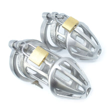 Load image into Gallery viewer, BON4Mplus Solid stainless steel dual cage chastity package
