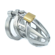 BON4Msmall stainless steel chastity device / Solid version